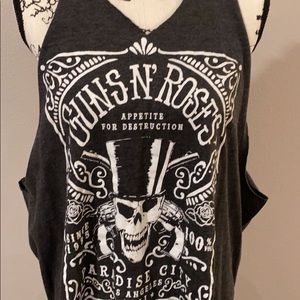 Custom guns and roses rock tshirt
